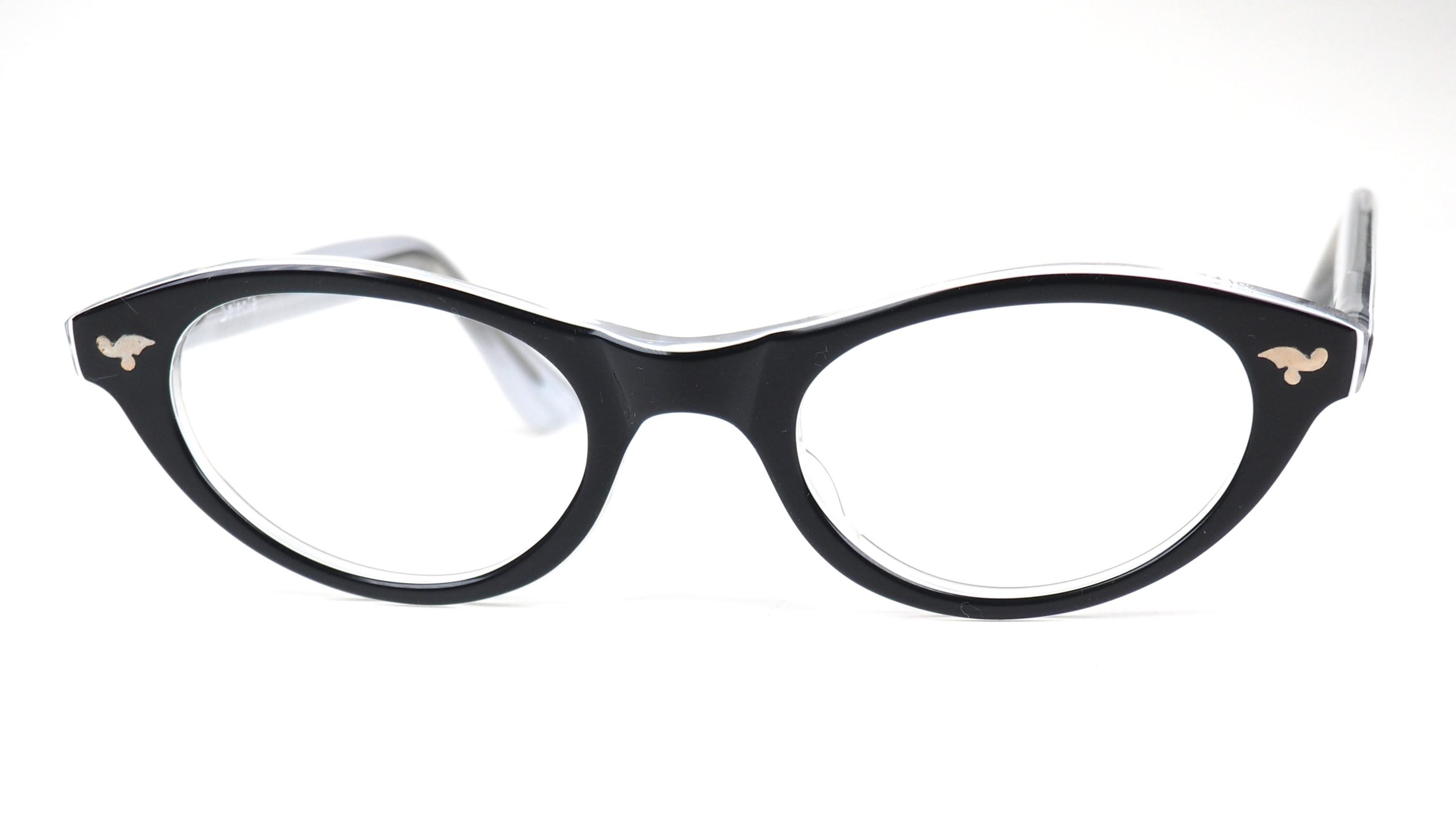 50er Jahre Brille als Schmetterlingsbrille oder Cateyebrille