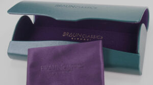 Braun Classics Brillenetui als Hartschale in dunkelgrün