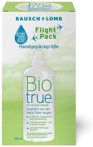 Biotrue® All-in-one Lösung Flightpack 100 ml + Behälter