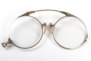 Brillenkneifer,12 Karat, Zwicker, Oxford-Klemmer -Kneifer, Pincenez original.
