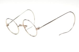Harry Potter Kinderbrille, echt antike Nickelbrille aus den 30er Jahren mit W-Steg
