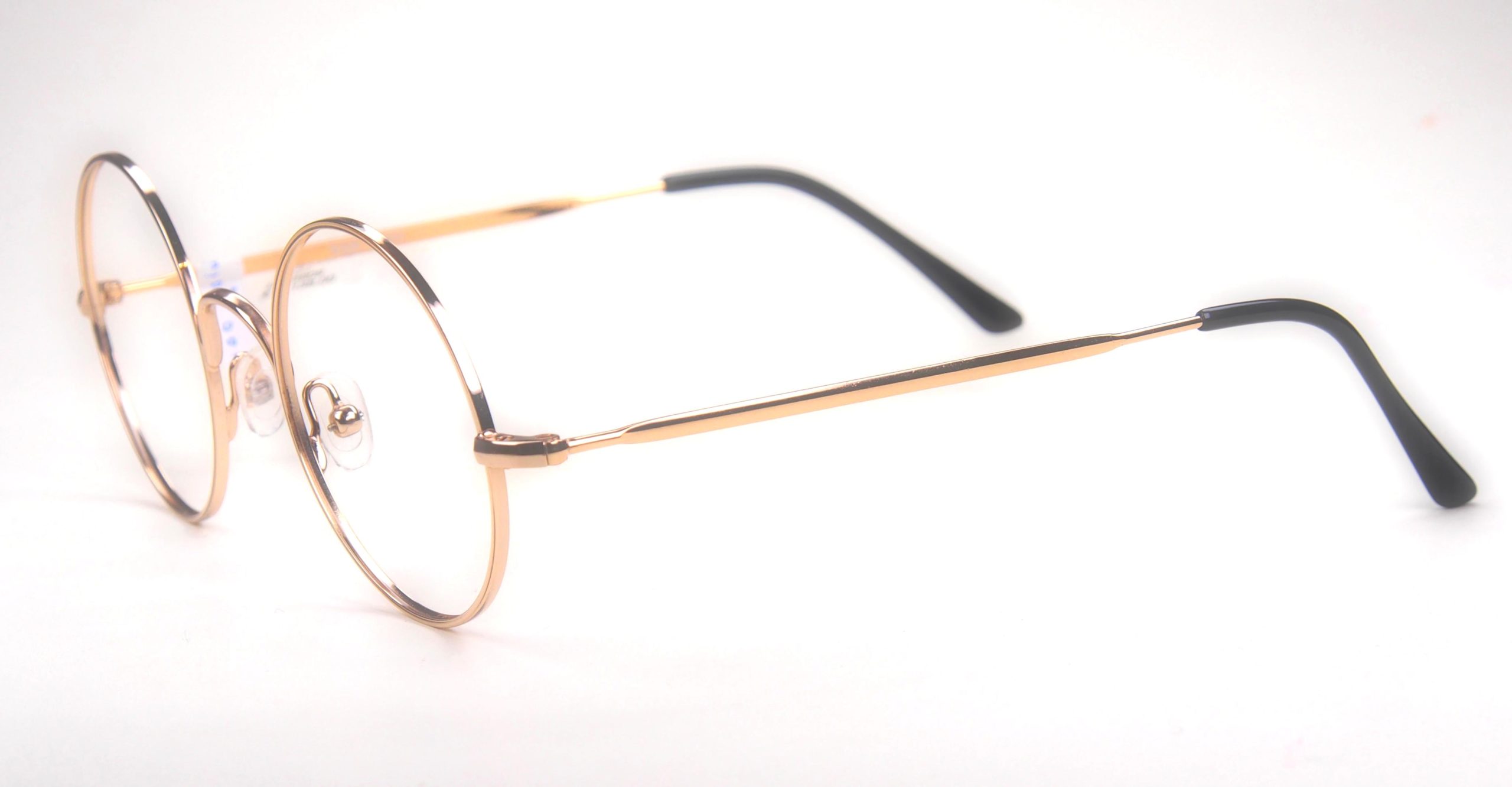 John Lennon Brille aus Metall mit Seitenstegen, goldfarben K140042 – Bild 2