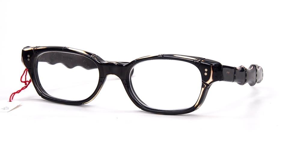 Rockabilly Brille der 50er Jahre im Bambusdesign fabrikneu und ungetragen