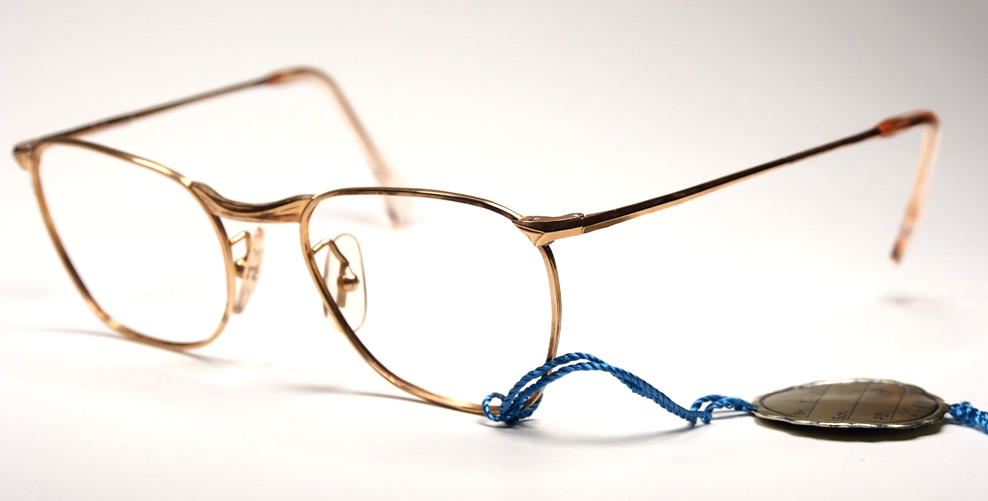 Antike Golddouble Brille aus den 30er/40er Jahren 12748