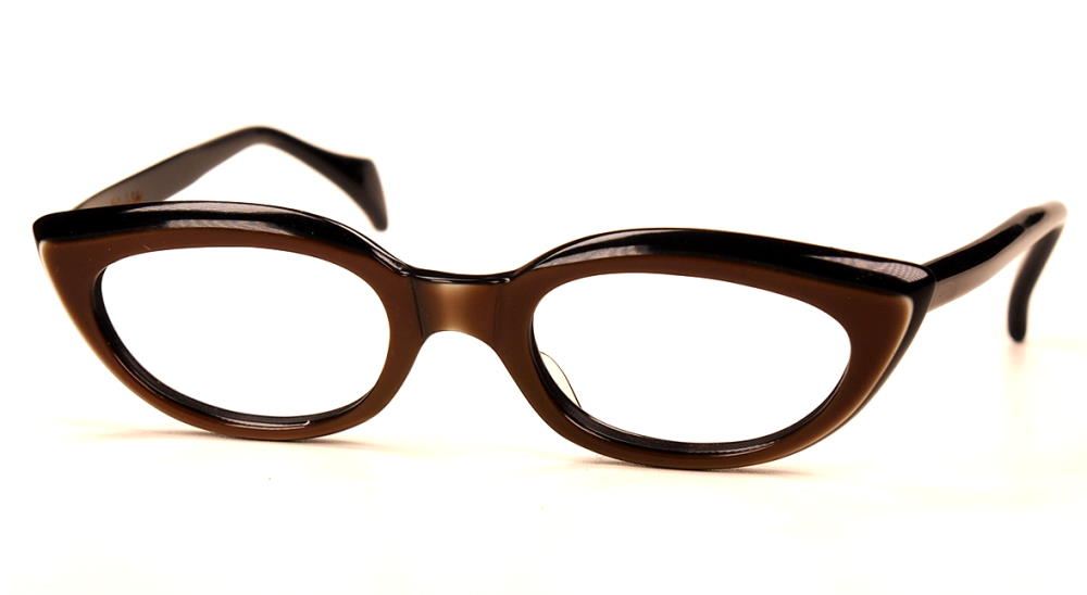 Echte Cateye Brille der 50er Jahre, echt Vintage hergestellt in den 50er Jahren