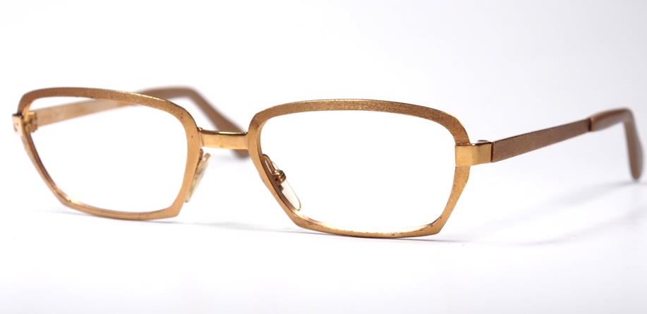 60er Jahre, Goldmetallbrille by Neostyle 1459