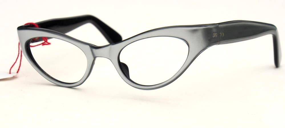 50er Jahre Brille als Schmetterlingsbrille, Cateyebrille 