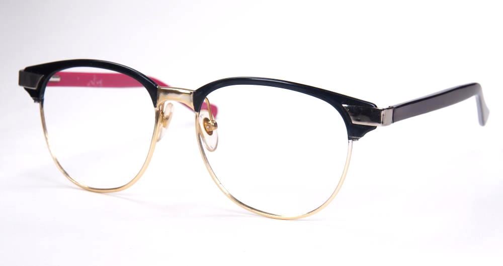 60er Jahre Herrenbrille aus Metall und Kunststoff, Rockabilly Brille,