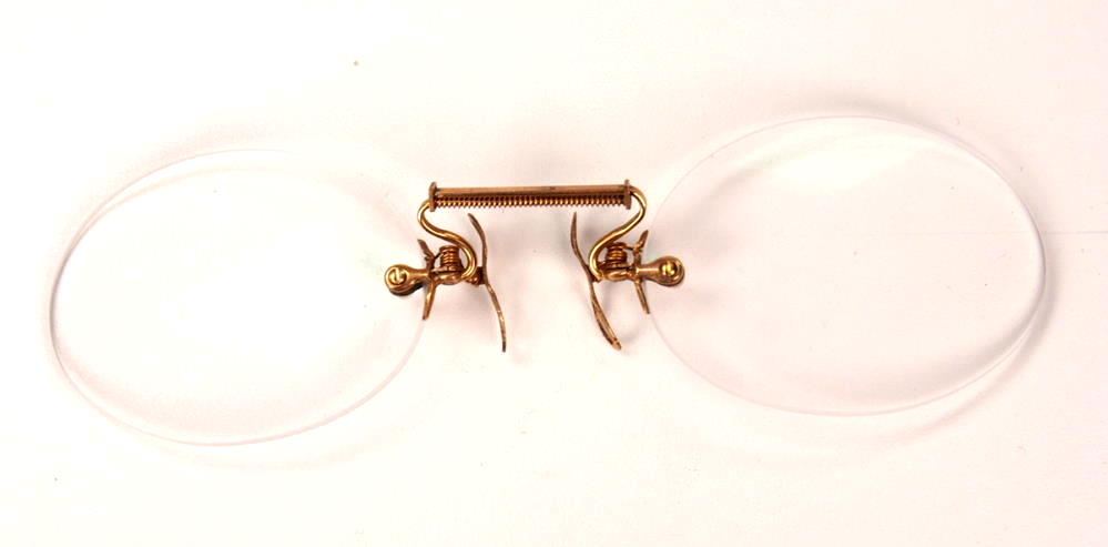 Kneifer, Brillenkneifer, Zwicker, Pincenez Golddouble aus dem Brillenmuseum Wilke in Hamburg 327718