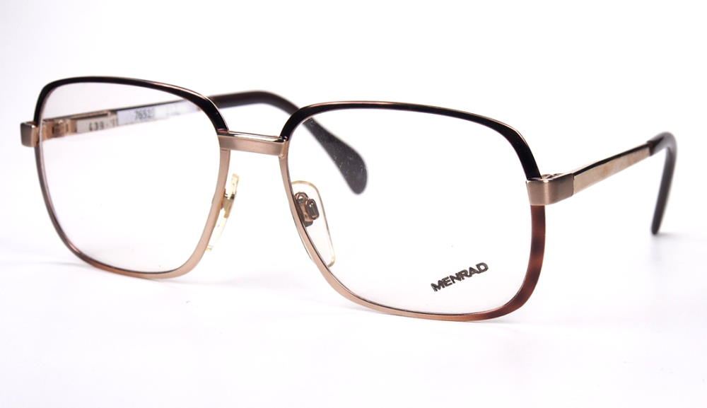 Kultbrille der 70er Jahre, große Herrenmetallbrille von Menrad Made in Germany