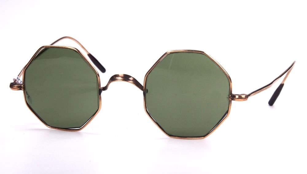 Achteckbrille echt Vintage als Sonnenbrille der 50er Jahre aus Golddouble149518