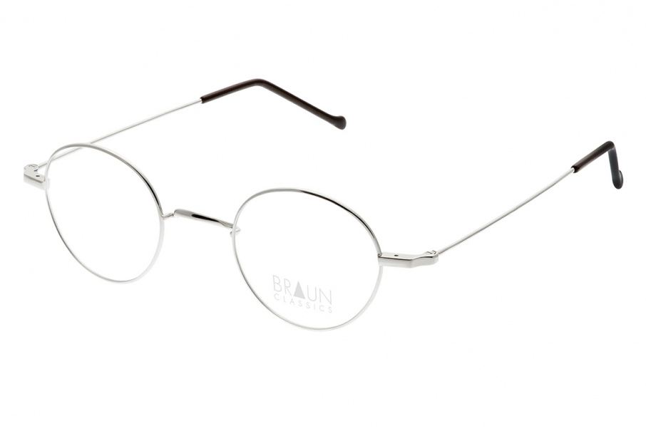 Braun Classics Eyewear, Modell 1003 F1 Silber Glanz aus Titan