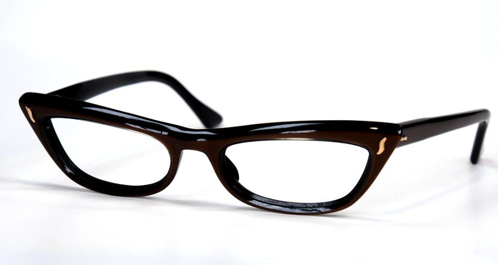 Echte Cateye Brille der 50er Jahre, echt Vintage hergestellt in 50er Jahren,