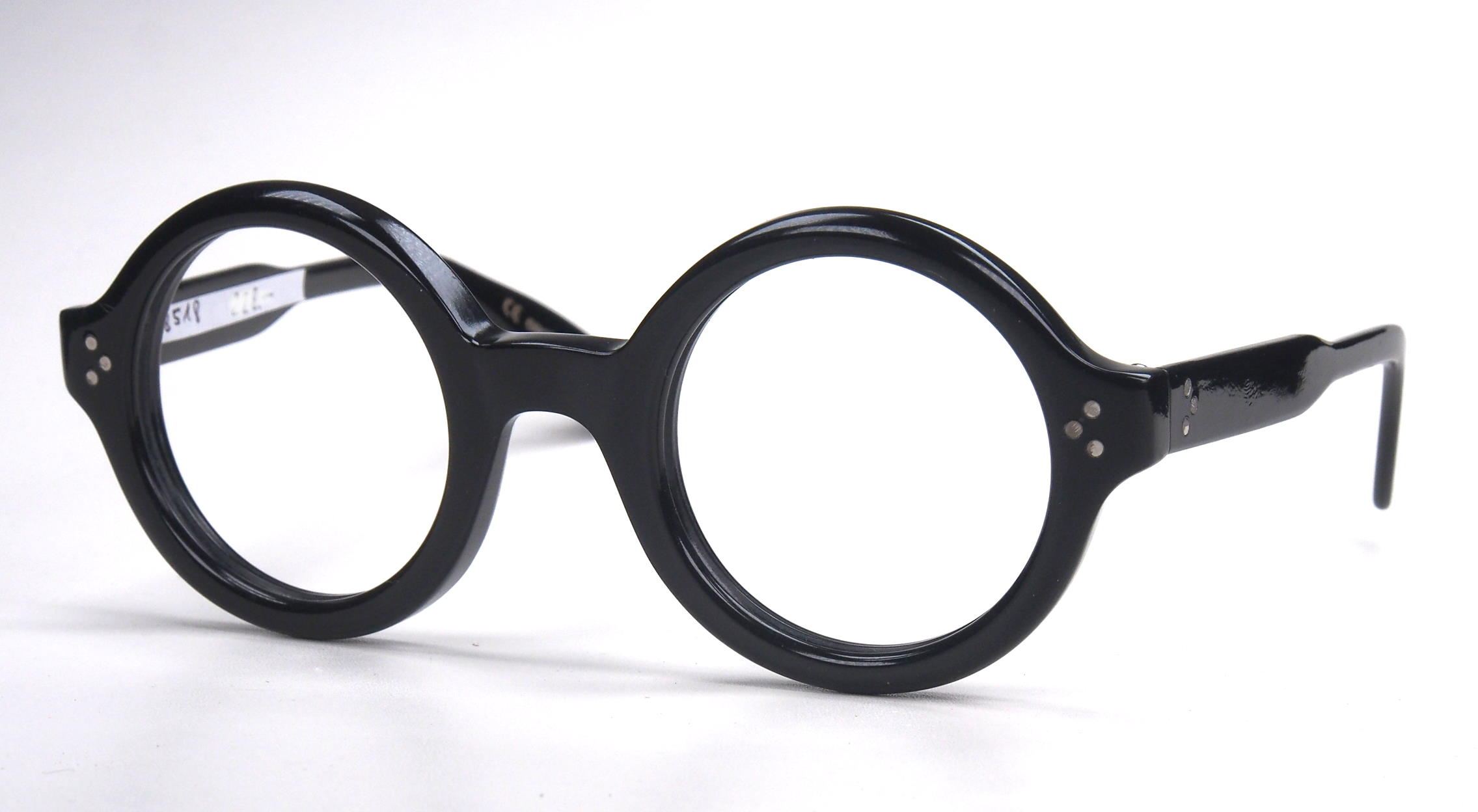 Lesca Lunettes Modell: Phil, eyewear große runde Brille, Phil schwarz