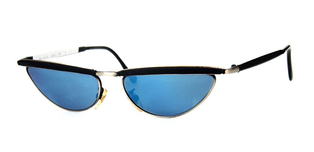 70er Jahre Schmetterlingsbrille Sonnenbrille blauverspiegelt