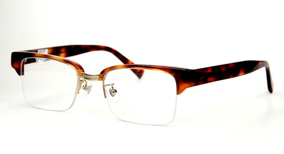 Rockabilly Vintagebrille, oben havanna unten randlos