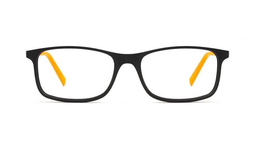 Sea2see eyewear Joe Farbe 02 schwarz/orange matt, recyceltes Meeresplastik
