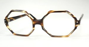 Achteckbrille, Vintage Brillengestell, fabrikneu
