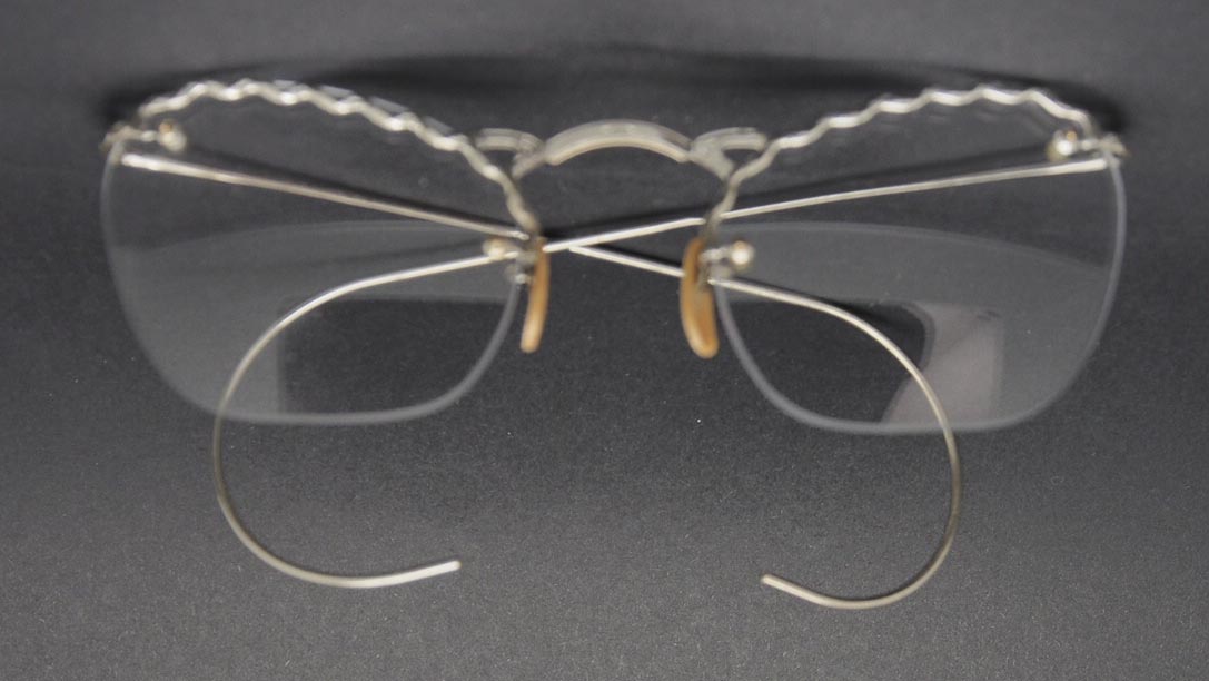 30er/40er Jahre Brille aus 12 Karat Weißgolddoublé von Hudson USA – Bild 3