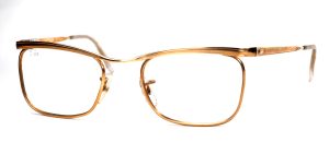 Algha Brille, 12 Karat Golddoublé Brille der 40er Jahre