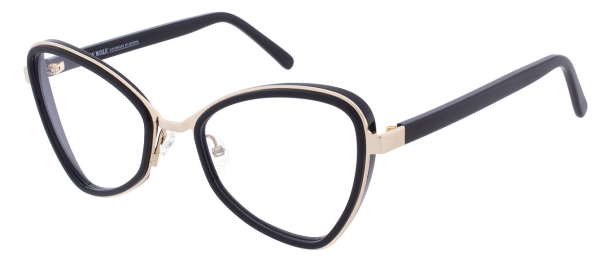 Andy Wolf eyewear Frame 5119 Col. 01 schwarz-gold – Bild 2