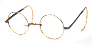 John Lennon Brille echt antik aus den 30er Jahren in Golddoublé mit W-Steg
