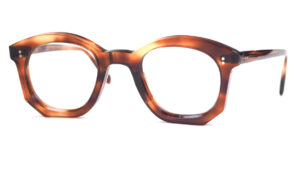 Hornbrille der 40er Jahre, Pantobrille aus Acetat, in havanna
