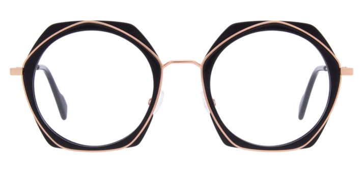 Andy Wolf eyewear Frame 4799 Col. 01 black-roségold