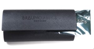 Braun Classics Brillenetui schwarz als Hartschale