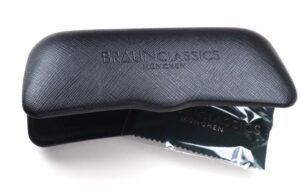 Braun Classics Brillenetui schwarz als Hartschale