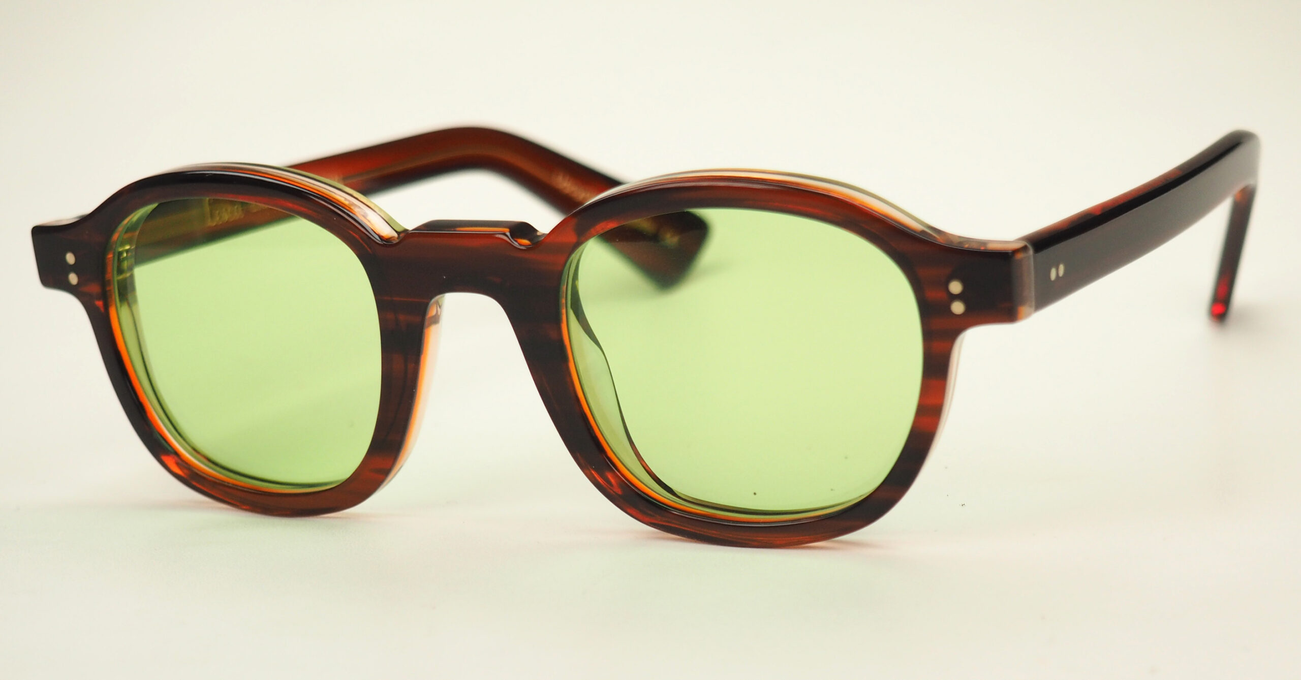Lesca Limited Edition Modell Brut Panto col. 7 ,upcycling acetate in 8mm