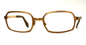 Brillengestell, 60er Jahre, Goldmetallbrille by Neostyle
