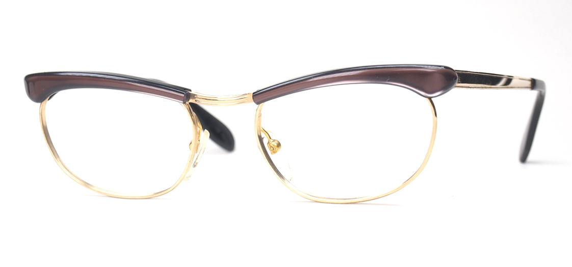 Browline-Vintagebrille der 60er Jahre, noch fabrikneu