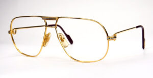 Cartier Brillengestell, Modell Tank aus gold, 1980er Jahre