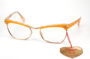 Ku´damm 59 Cateye Brille der 60er aus 12 Karat Golddoublé in gelb
