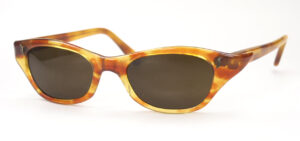 50er Jahre Schmetterlings-Sonnenbrille in havanna