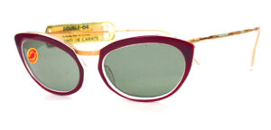 50er Jahre Vintage- Cateye- Sonnenbrille mit graugrünen Gläsern