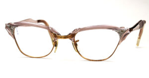 Cateye Brille, Schmetterlingsbrille aus den 50er Jahren, aus Aluminium