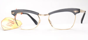 Schönes Cateye Brillenmodell, original 60er Jahre, in Golddoublé