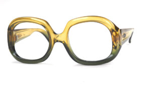 CHRISTIAN DIOR Brille aus den 70er Jahren in außergewöhnlicher Form und Farbe