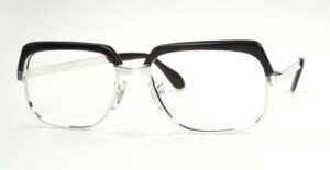 Dalai Lama Brille, Browline von Selecta New York, silberfarben