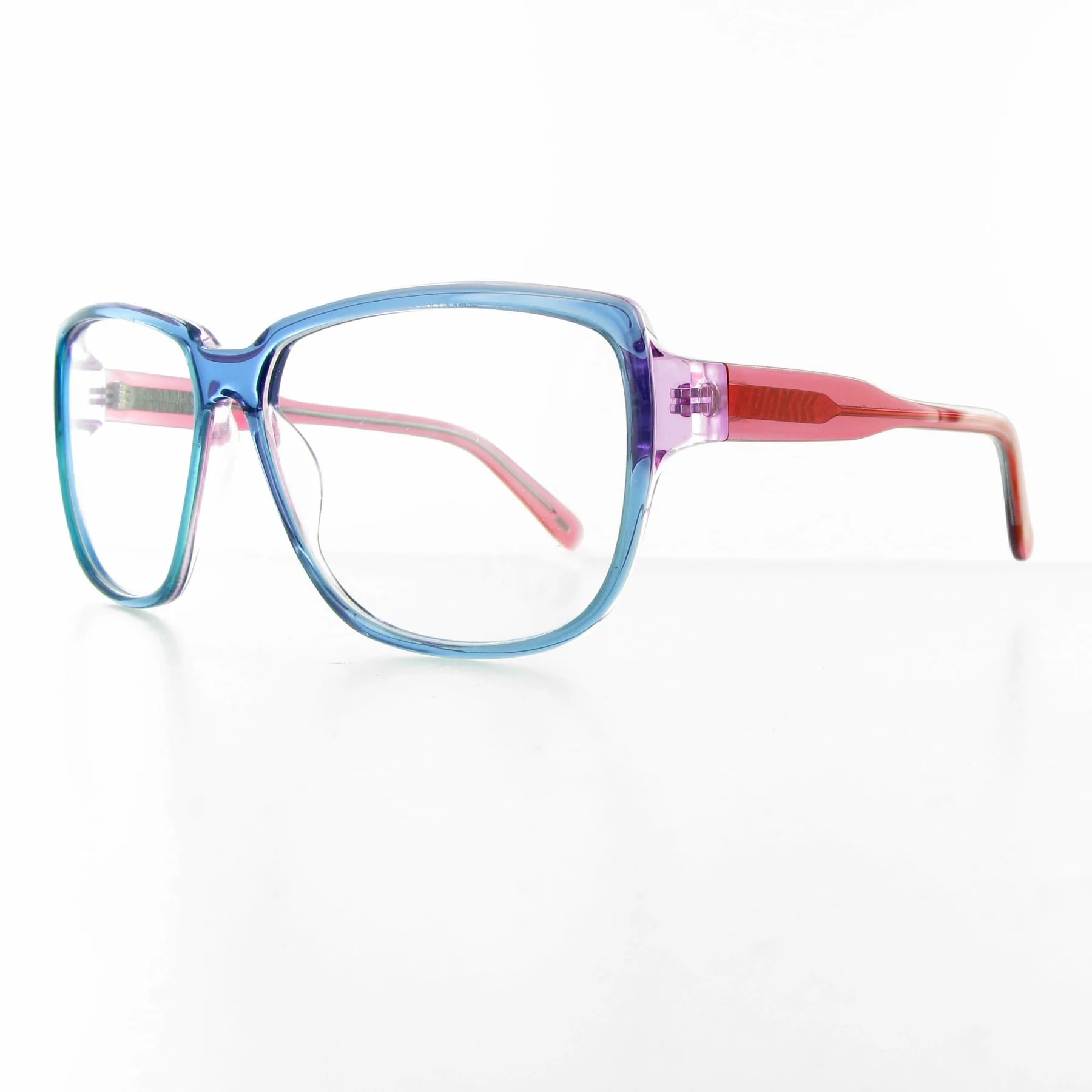Funk Brille, Dieter Funk Olympia - blue pink – Bild 2