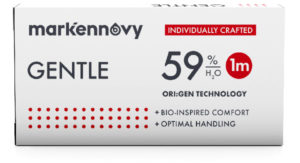 Gentle 59 sphärische Kontaktlinse ist eine bio-inspirierte Hydrogel-Linse in der 3er Box