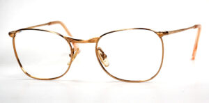 Antike Golddoublé Brille aus den 40er Jahren mit Golfbügeln