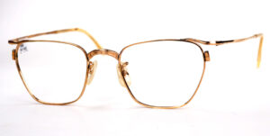 Antike Golddoublé Brille aus den 40er Jahren