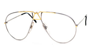 Große Vintagebrille in Pilotenform in bicolor, original Vintage der 70er Jahre