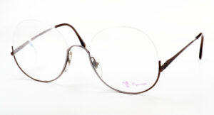 Vintage Damenbrille, groß und rund. Original der 80er Jahre
