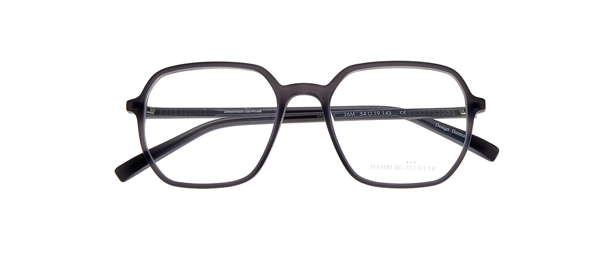 Hamburg Eyewear Keno2 36M schwarz grau-strukturiert hinterlegt-matt – Bild 2