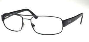 Le Club Brille schwarz mit Federscharnier, Vintagebrille der 80er Jahre