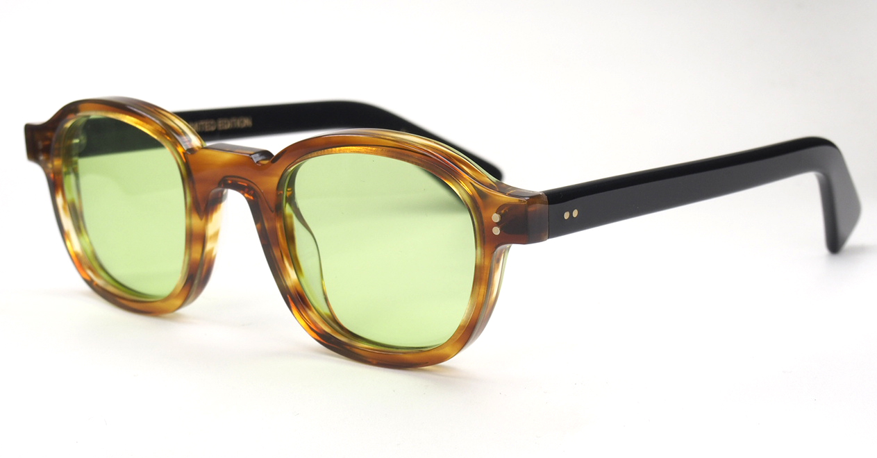 Lesca Limited Edition Modell Brut Panto col. 6, upcycling acetate in 8mm – Bild 2
